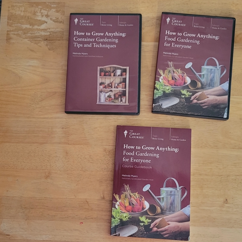 How to Grow Anything: Food Gardening  and Container Gardening DVDs and guidebook